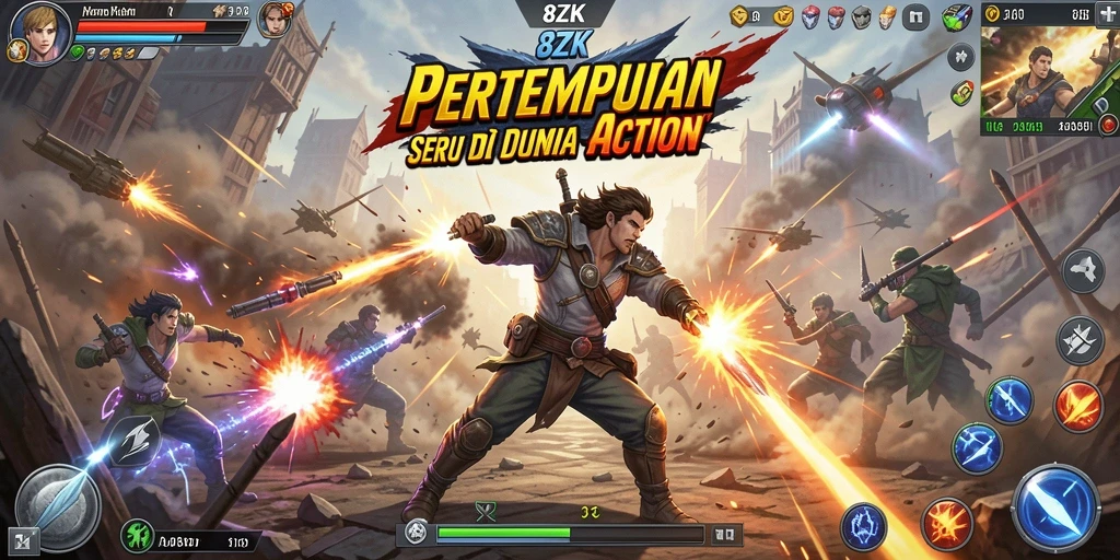 Gameplay seru di 8ZK dengan aksi yang menegangkan.
