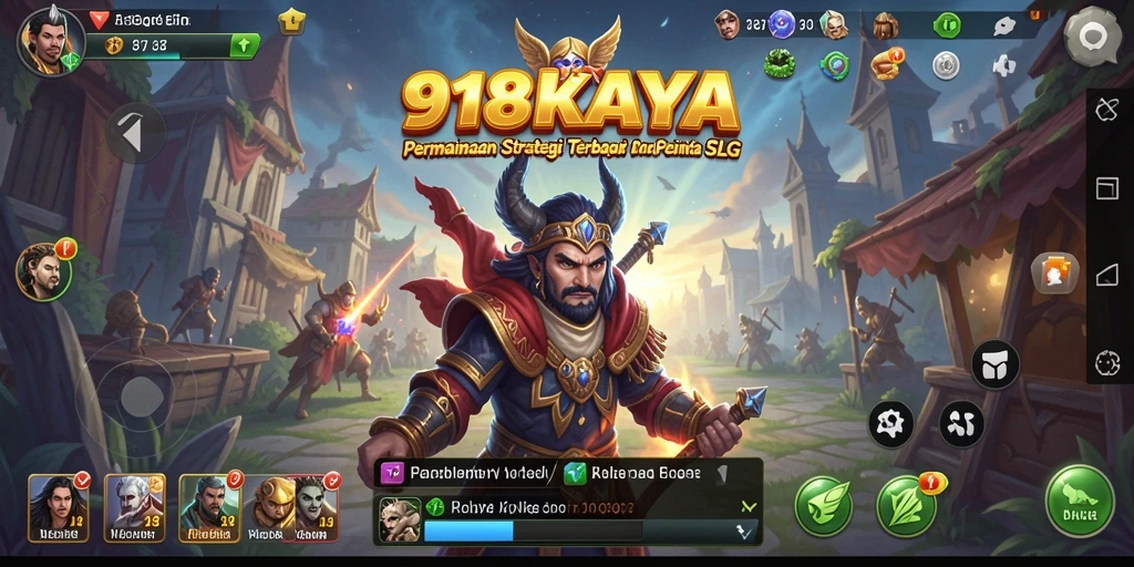 Tangkapan layar menunjukkan aksi seru dalam permainan SLG 918KAYA.