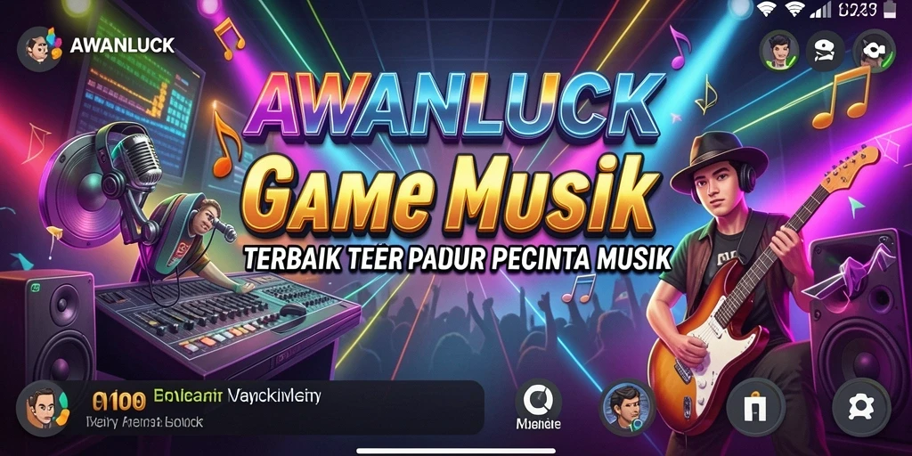 Tampilan gameplay menarik dengan interaksi musik yang menyenangkan.