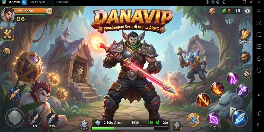 Tampilan gameplay seru saat berpetualang di dunia ARPG.