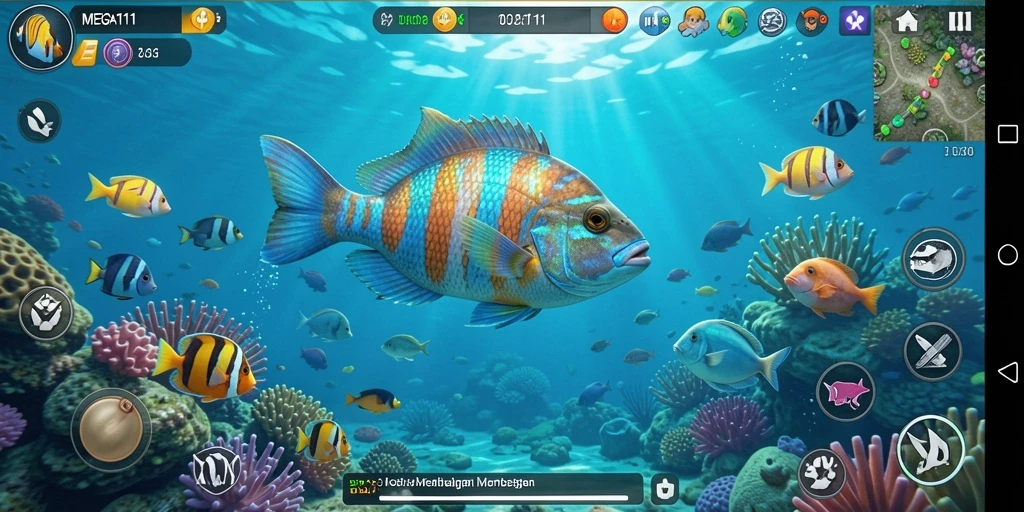 Gameplay seru menembak ikan di MEGA111.