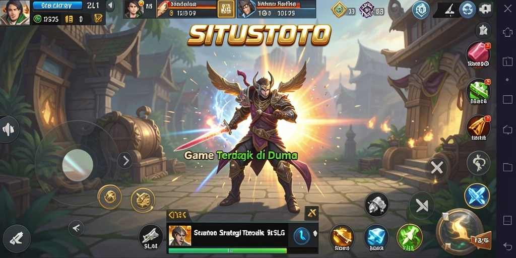 Screenshot menunjukkan intensitas gameplay SLG yang mendebarkan.