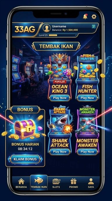 Tangkapan layar aplikasi 33ag dengan fitur pencarian yang mudah.